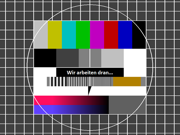 Wir sind dran... Bitte besuchen Sie uns bald wieder.